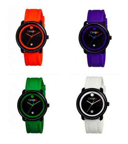 Crayo watches inspired by many colors. Not to be confused with those crayons of many colors.