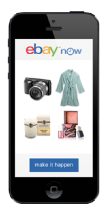 Instant shopping gratification, thanks to eBay Now