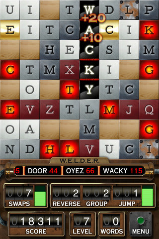 Word W.E.L.D.E.R. and Scramble With Friends. Word game addicts, beware