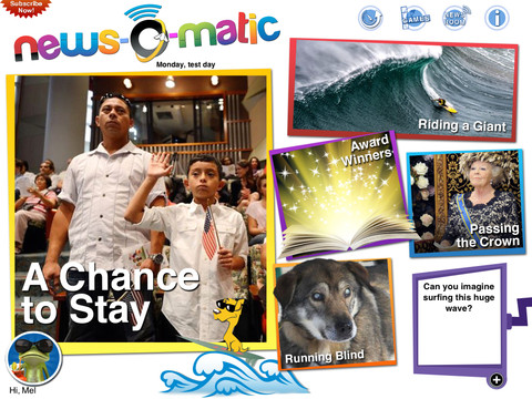 How do I get my kids more into the news? Try the interactive stylings of News-o-Matic