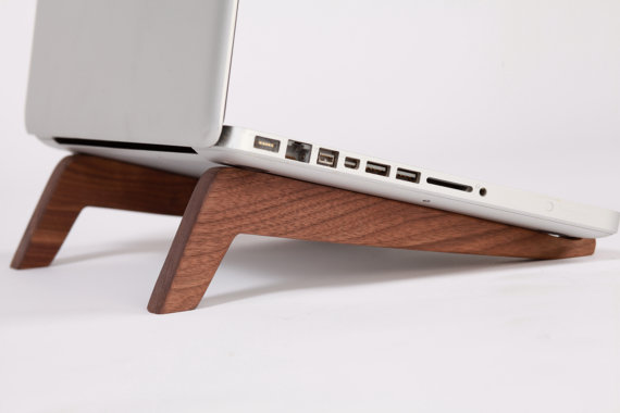 High tech goes low tech with these gorgeous laptop stands