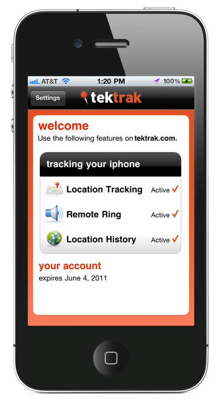 Lojack for your cell phone – that’s TekTrak