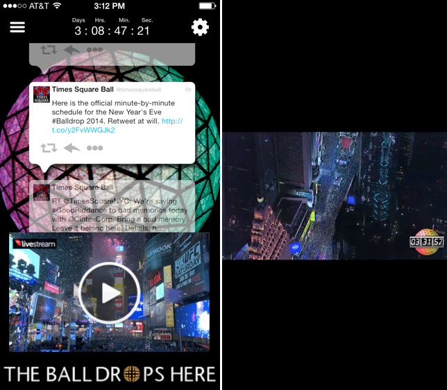The Times Square Ball App: Because falling asleep early should be the only reason to miss the ball drop
