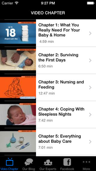 A mobile app for new parents. Nervous, tired new parents.