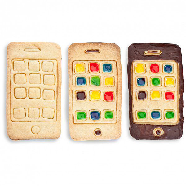 How to make iPhone cookies. Sweet.