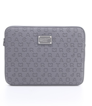 The Marc Jacobs laptop sleeve gets a touch of gray