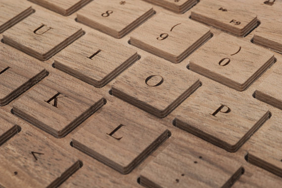 A bluetooth keyboard carved just for you