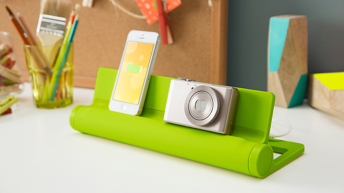 A charging station that keeps you organized and actually, kind of happy