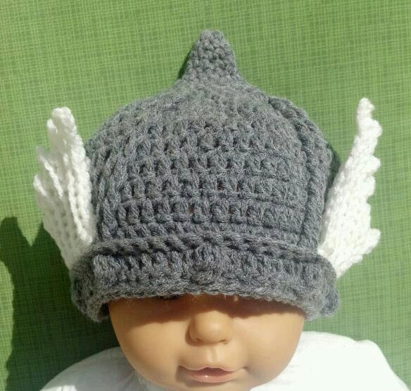 Crocheted Thor baby hat pattern makes a cool geeky baby gift