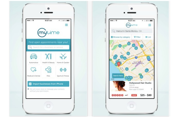 Need a mani-pedi, a piano lesson, and an oil change this week? The MyTime app is on it.