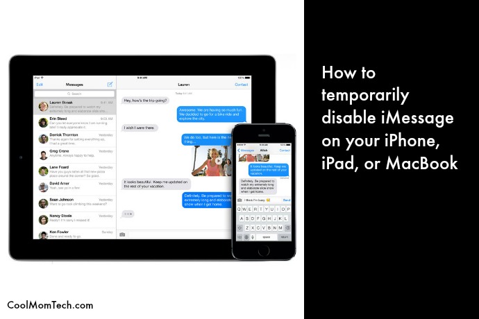 Tech productivity tip: How to temporarily disable iMessage on your iPhone, iPad, or MacBook