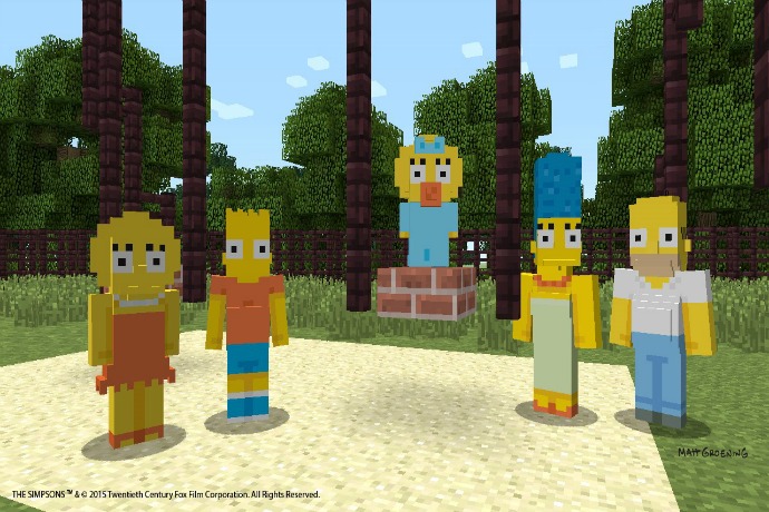 The Simpsons on Minecraft Xbox: Eat my shorts, creepers.