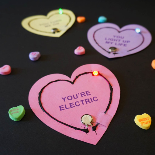 DIY light up Valentines, for when regular old cards just don’t cut it.