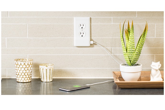 A USB electrical outlet that’s easy to install and easy on your wallet. We’ll take one in every room.