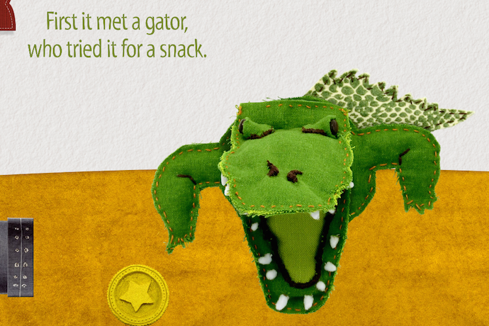 An interactive storybook app for iPad with all the animals, none of the crowds