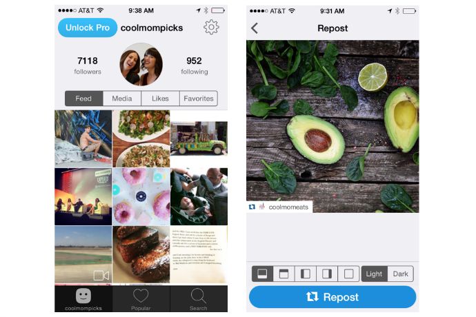 How to repost an Instagram photo: A comparison of the 3 top #regram apps