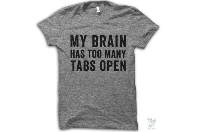 The perfect shirt for geeks. And well, all busy parents, everywhere.
