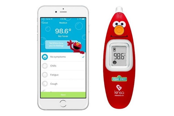 Elmo want to take your kid’s temperature with this new smart thermometer!