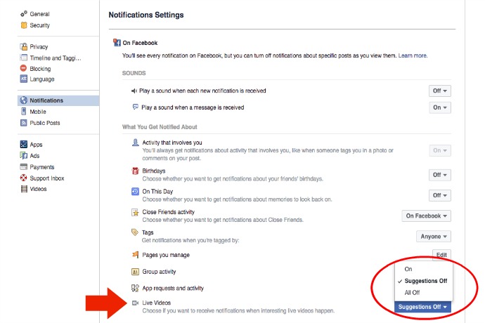 How to turn off Facebook Live notifications. Because they’re driving us a little nuts too.