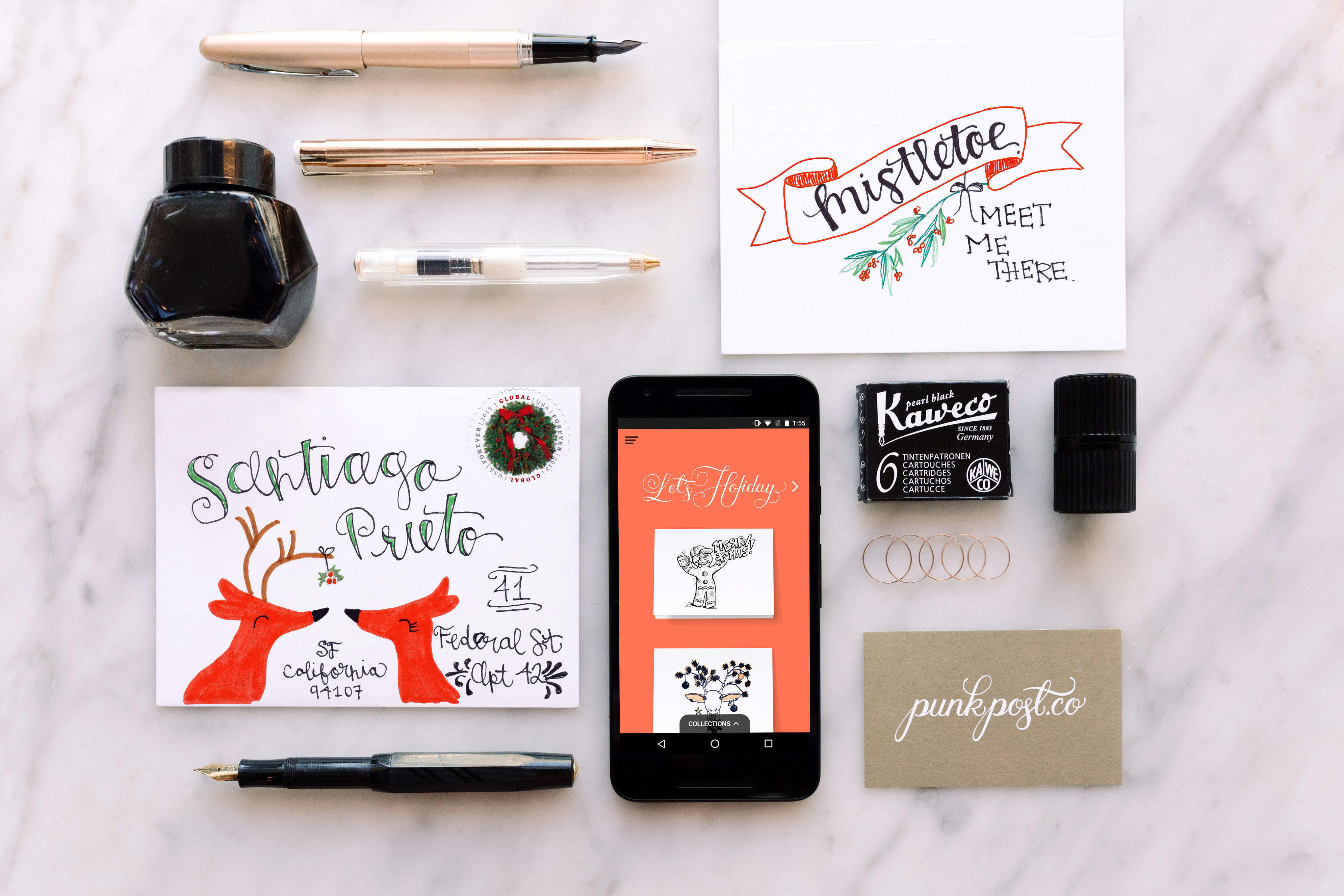 Personalized, handwritten cards that give the finger to the digital age. Just download the app.