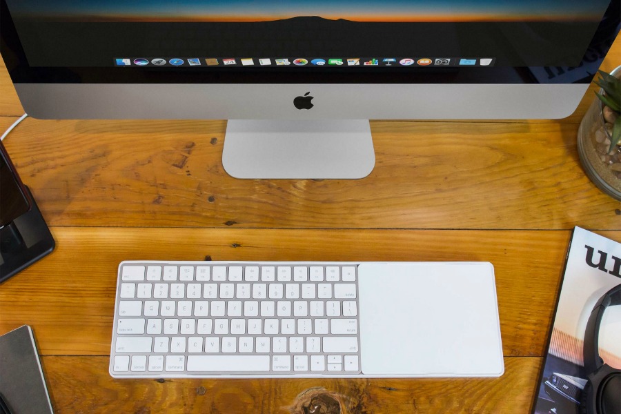 The MagicBridge brings your wireless keyboard and trackpad together like … magic.