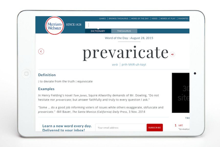 merriam webster collegiate dictionary mac os x