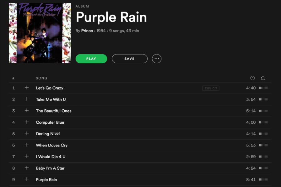 Spotify and Chill on Valentine’s Day with Prince to serenade you