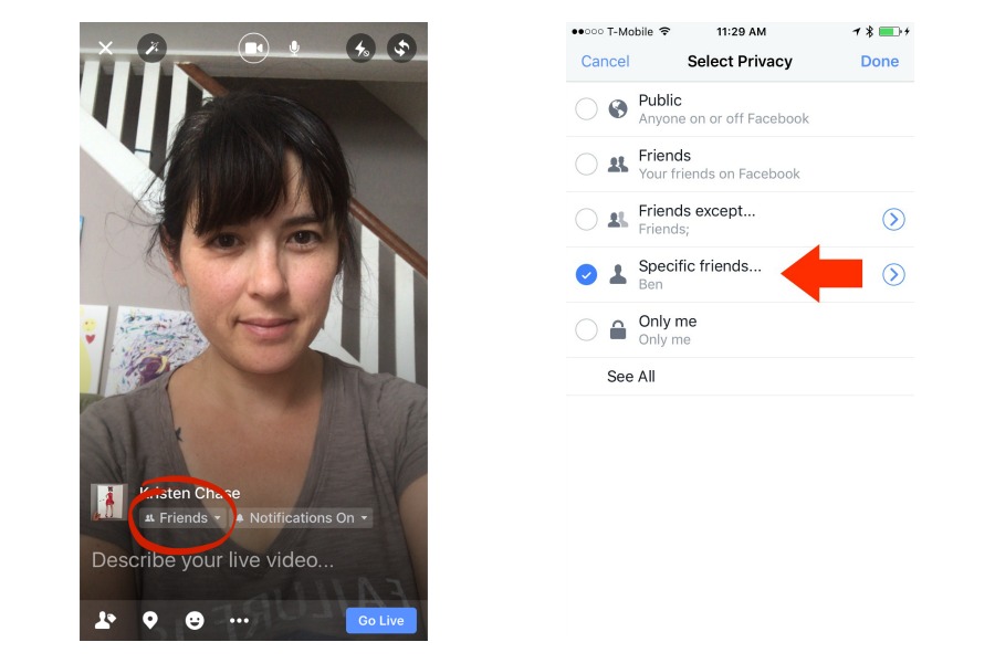 How to host a Facebook Live just for specific friends (and why you should).