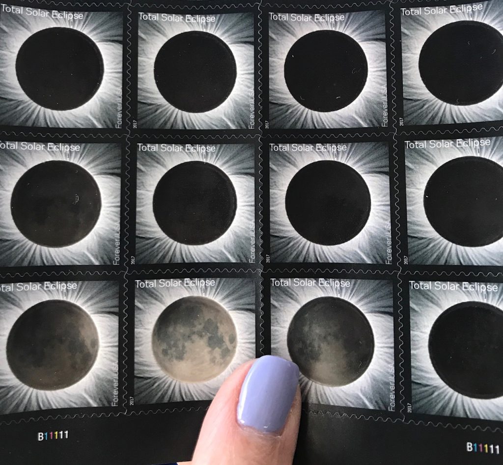 total eclipse of the sun stamps 2017
