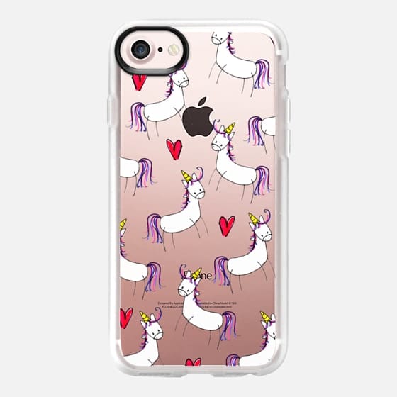 Unicorn iPhone cases: Heart unicorn case at Casetify