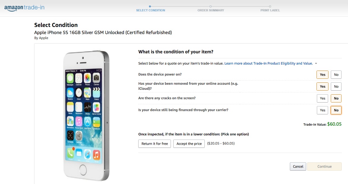 Here's how much you can get for your old iPhone.