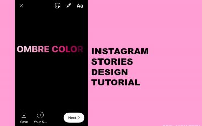 How to make ombre text overlays: Instagram stories design tutorial