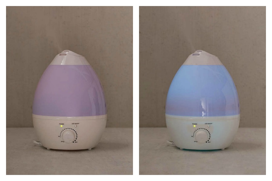 Can you sleep with all the colors of this humidifier?