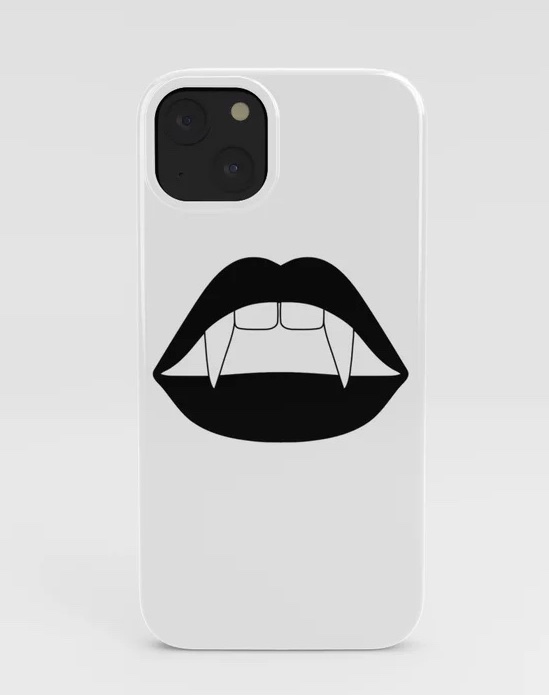 Fang lips iPhone case for Halloween from Vera Wong