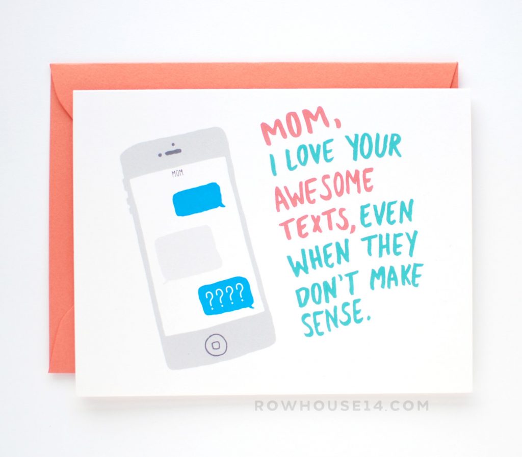 Mother's Day card: The Mom Texter