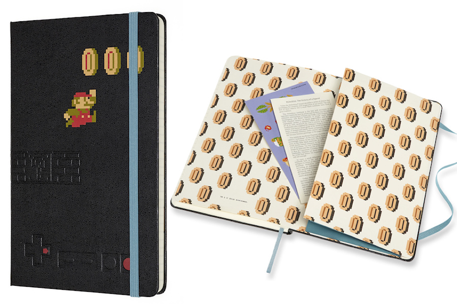 The Super Mario Moleskine collection takes notebooks a level up.