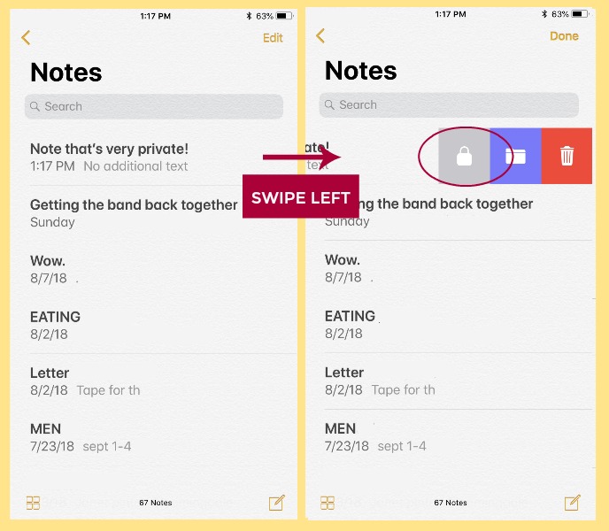 How to lock notes on your iOS Notes App and set a password | Cool Mom Tech