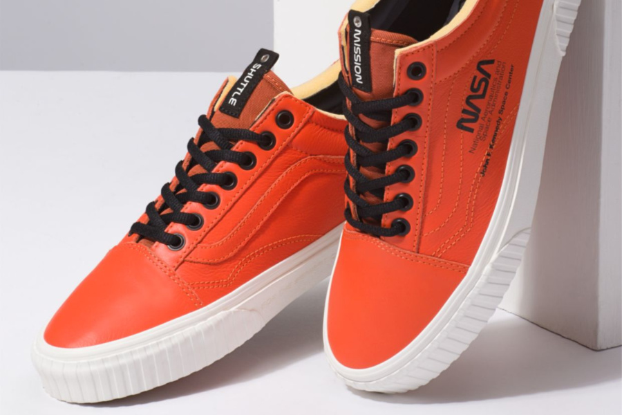 vans nasa shoes orange