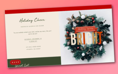 For last-minute online holiday invitations, Paperless Post Flyers are the best!