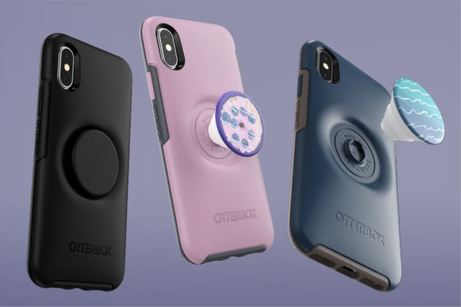 The Otterbox x Pop Sockets phone case is just made for our adorably clumsy kids
