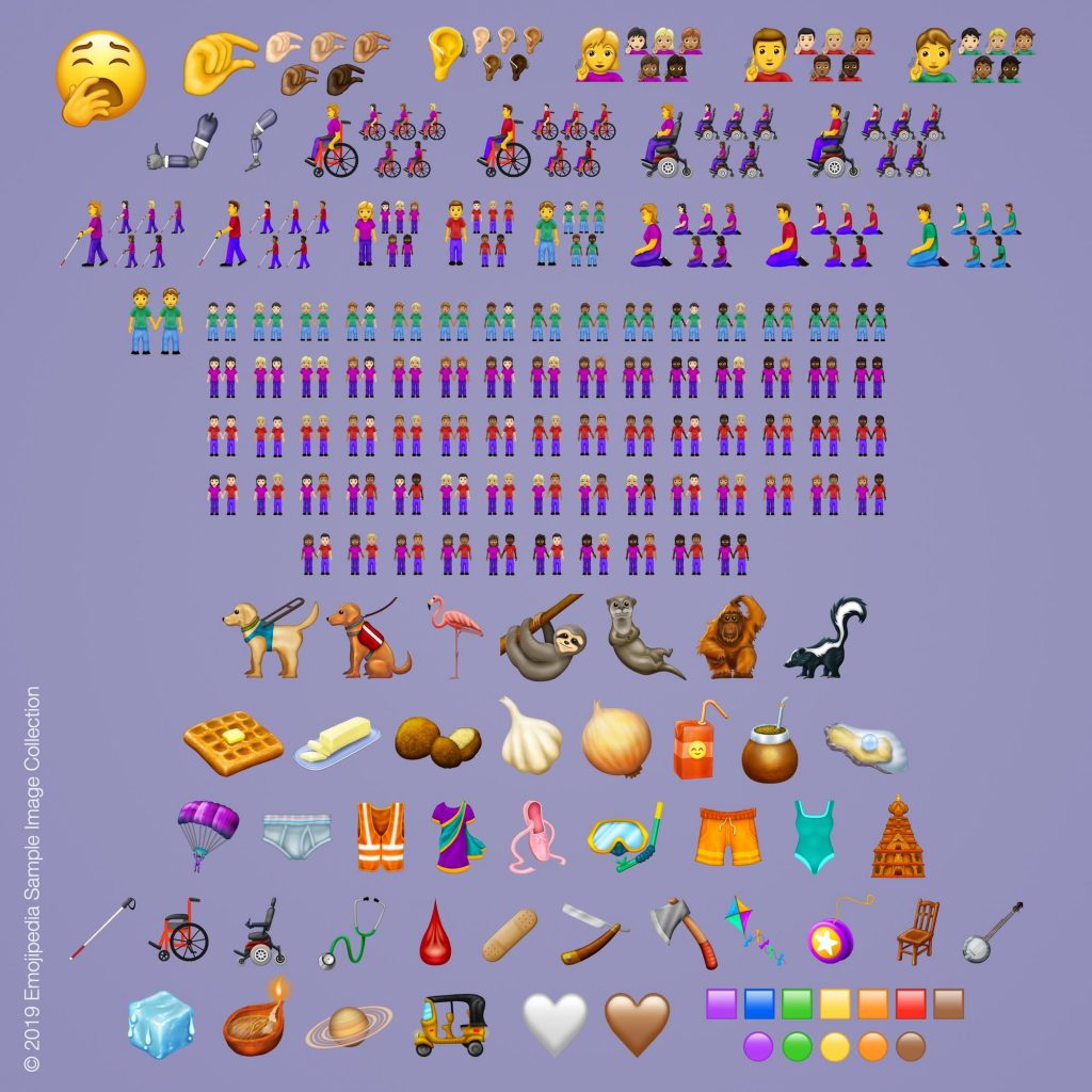 Here's a preview of the 230 new emojis coming in 2019 
