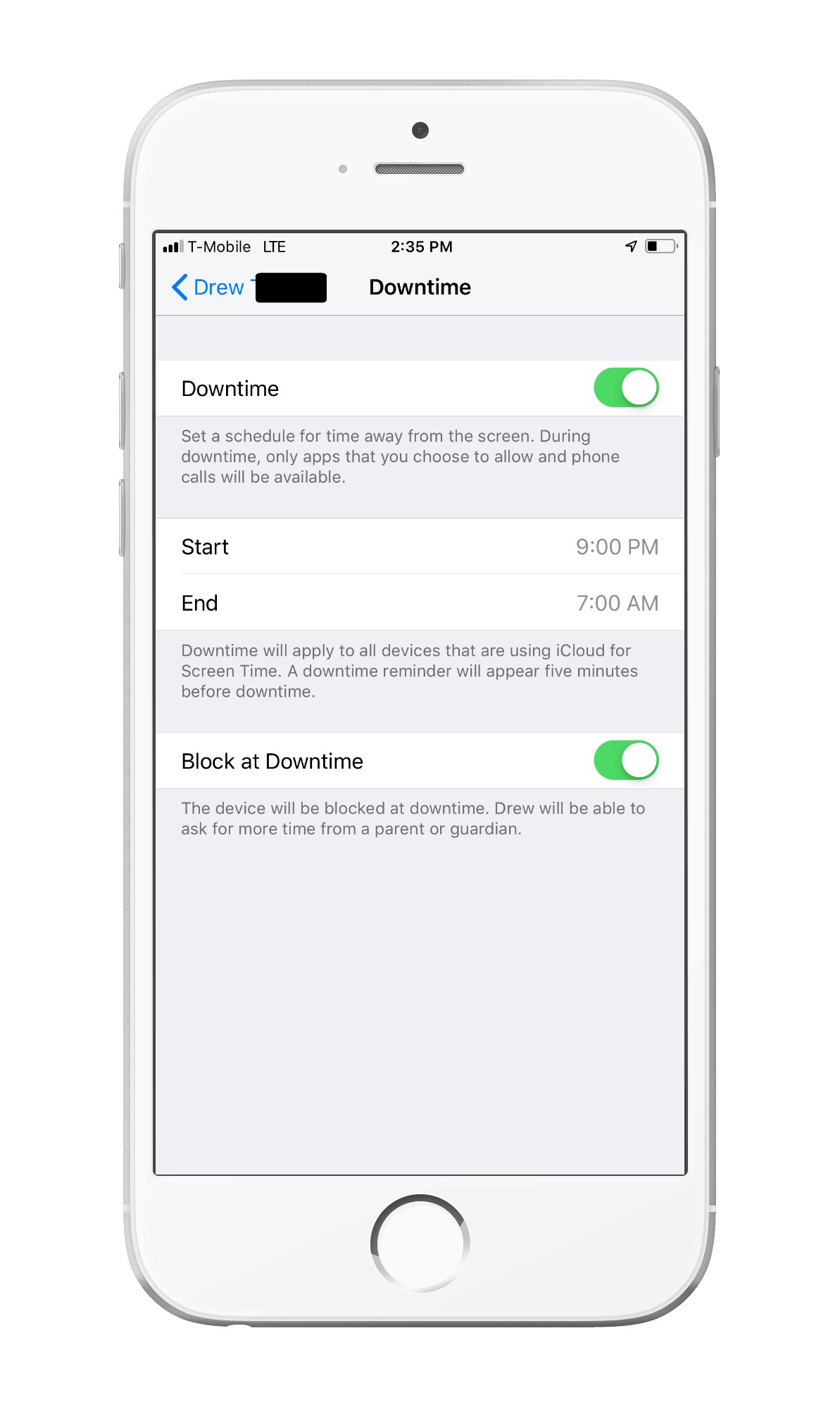 How To Set Downtime In Screen Time Settings On Your Iphone Ipad