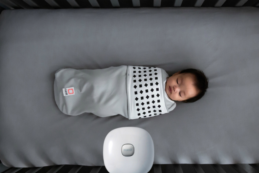 This high-tech baby monitor and swaddle is helping parents and newborns breathe easier