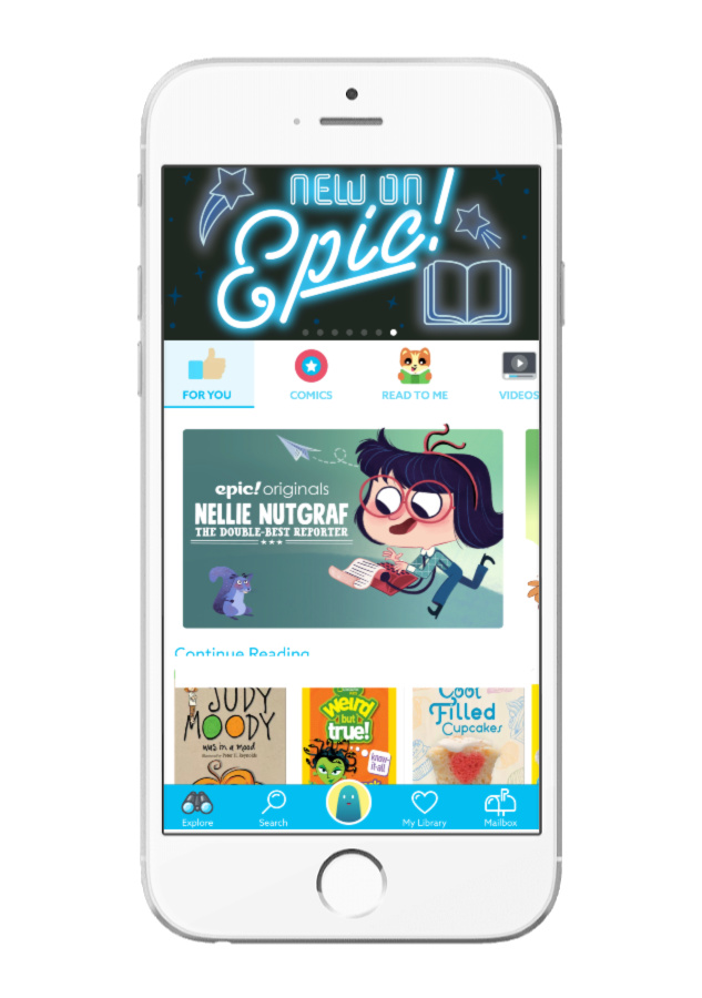 Best fun educational apps for grade school: Epic! digital reading library