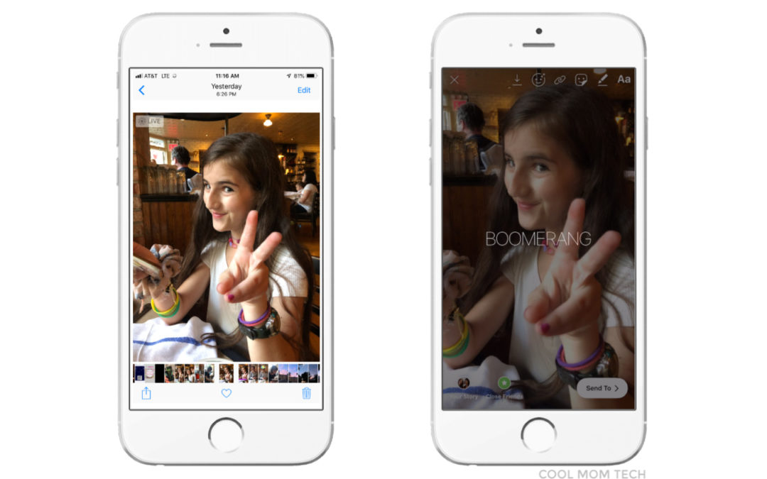 Instagram Stories trick: Turn your Live Photos into Boomerangs!