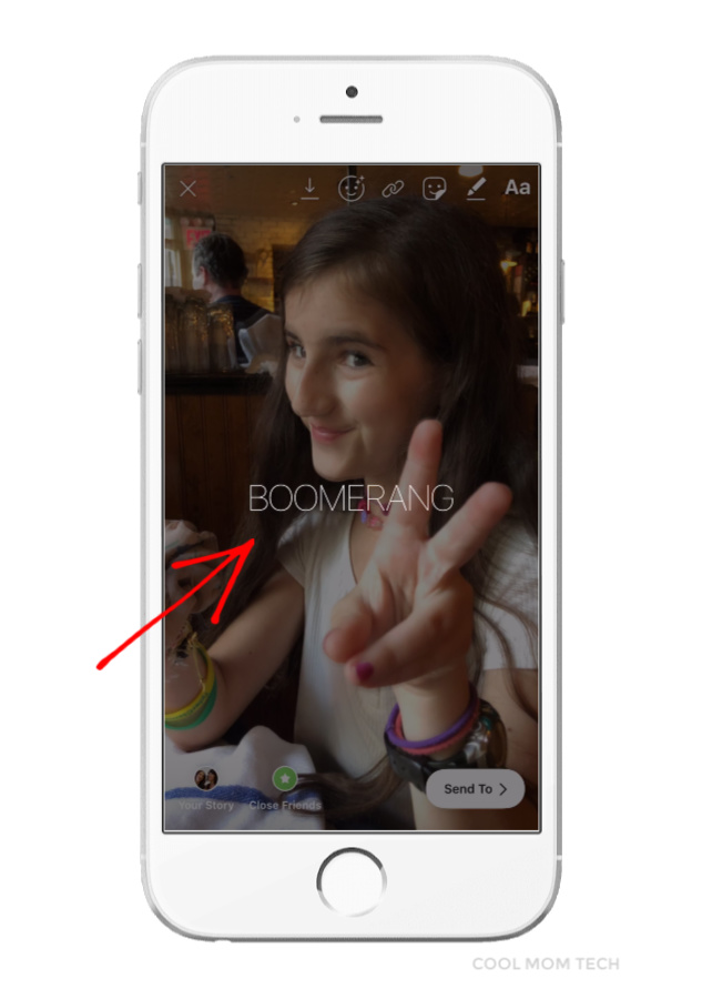 Instagram Stories Trick: Turning Live Photos into Boomerangs. Step 2