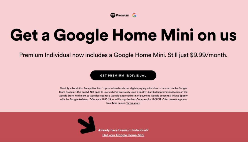 Here's how to claim your free Google Home Mini thanks to Spotify