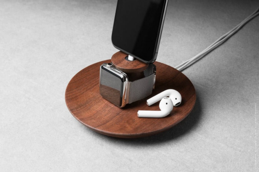 These beautiful wooden stands give your gadgets a different kind of upgrade