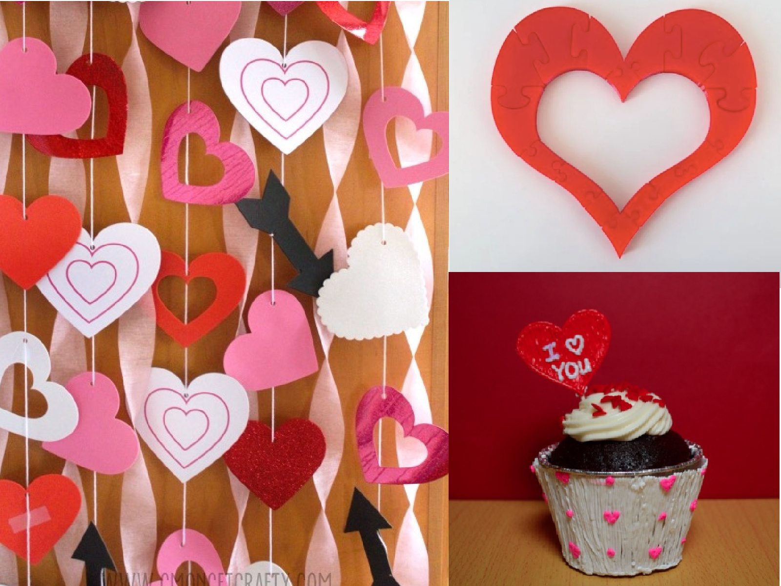 Valentines Card Making Toppers Craft Embellishments x 6
