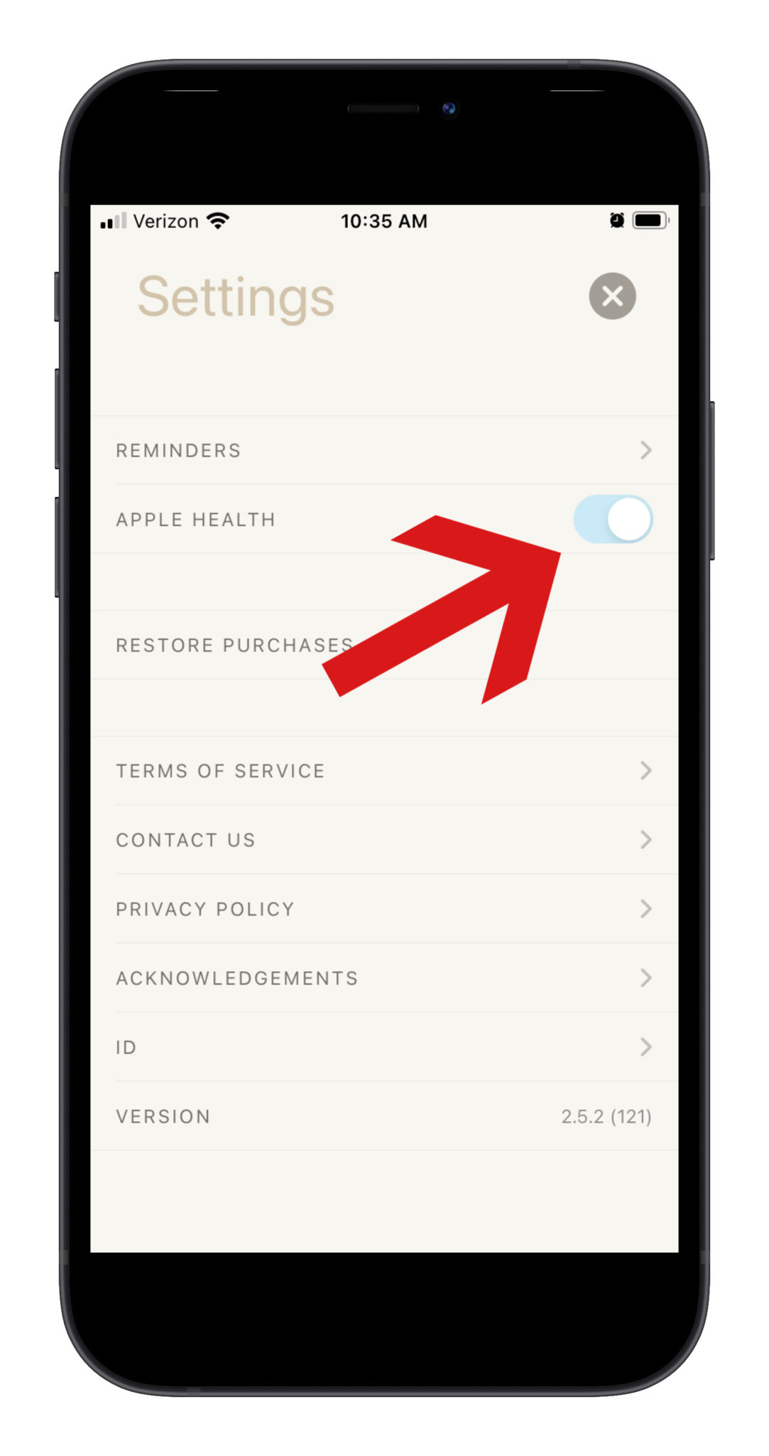 how to add health app to iphone screen